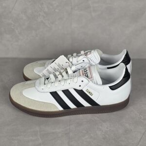Adidas Men's/Women's White and Black Samba Sneakers